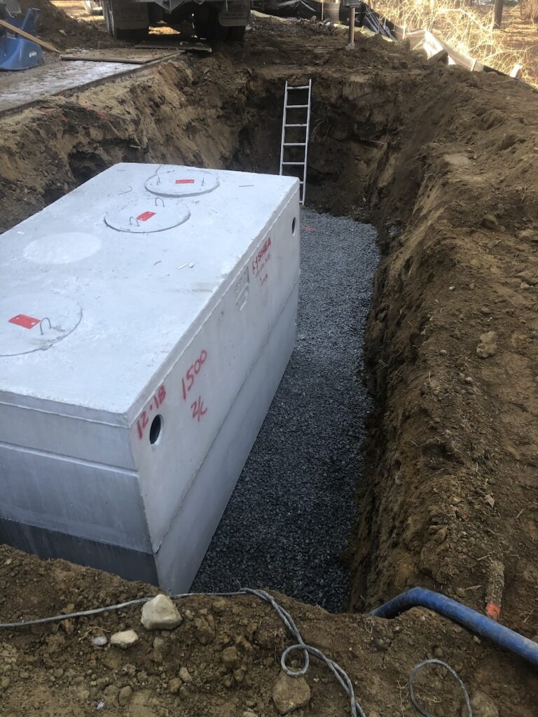 septic tank and chamber in Concord MA