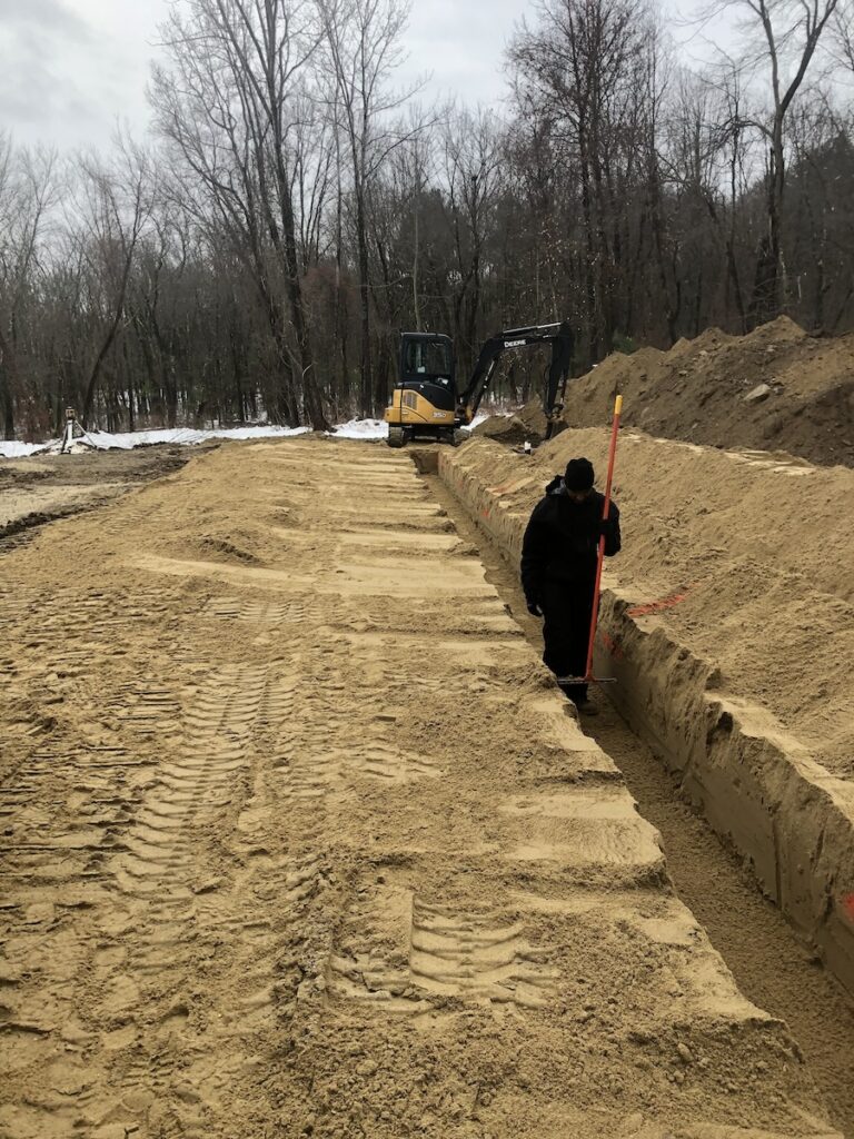 leaching trenches in Boxborough MA