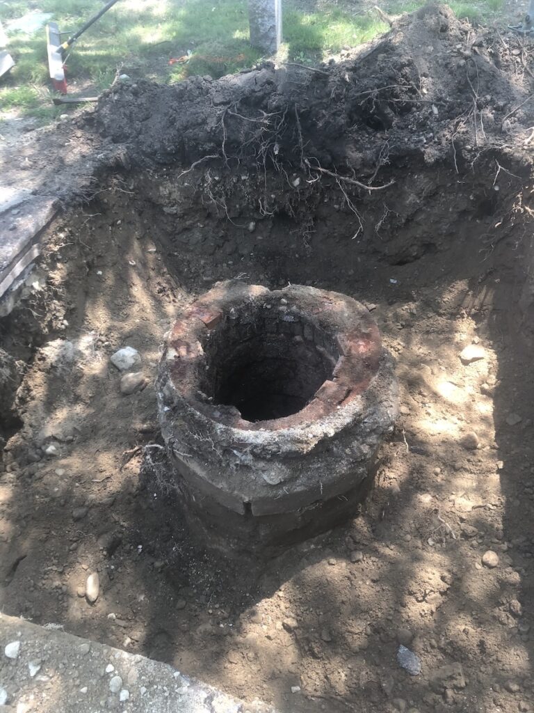 manhole repair project in Weston MA