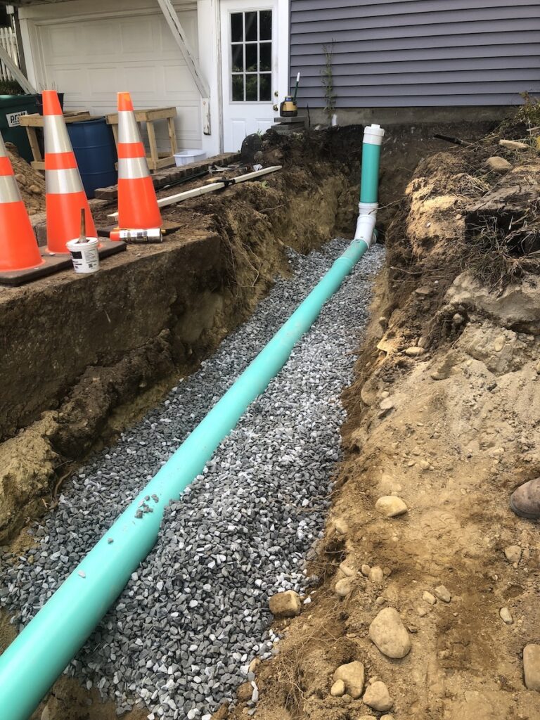 sewer repair project in Hudson MA by EmRay Excavating